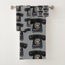 Vintage Black Rotary Phone