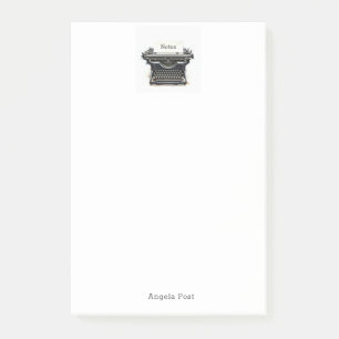 Vintage Black Typewriter  Post-it Notes