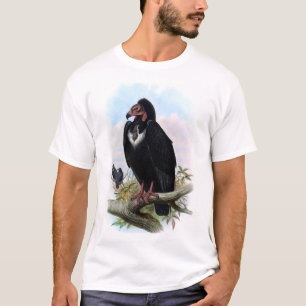 Vintage Black Vulture Bird T-Shirt