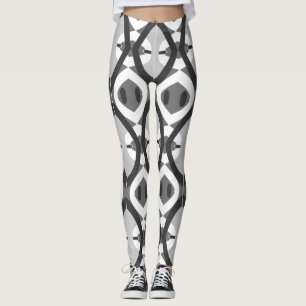 Vintage black white classic "Ratti_Creative_Arts" Leggings