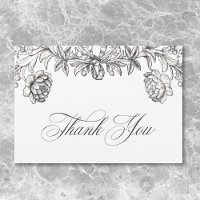 Vintage Black & White Tapestry Floral Wedding