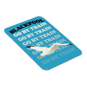 Vintage Blackpool seaside poster Magnet