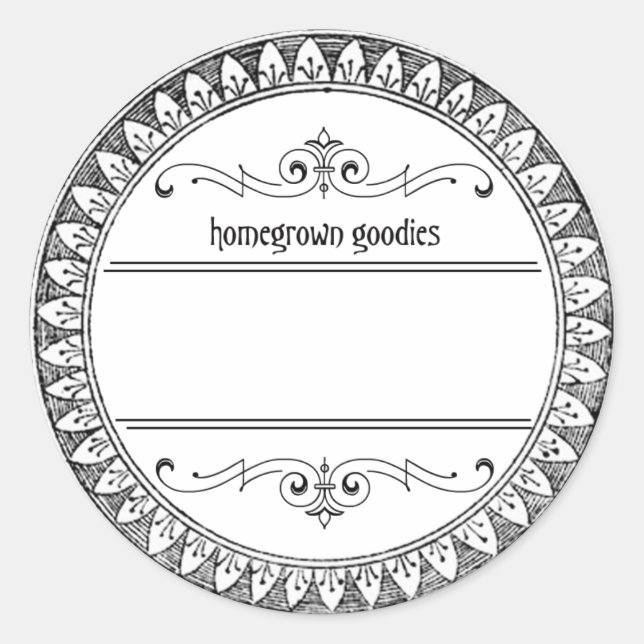 Vintage Blank Canning Jar Labels (Front)