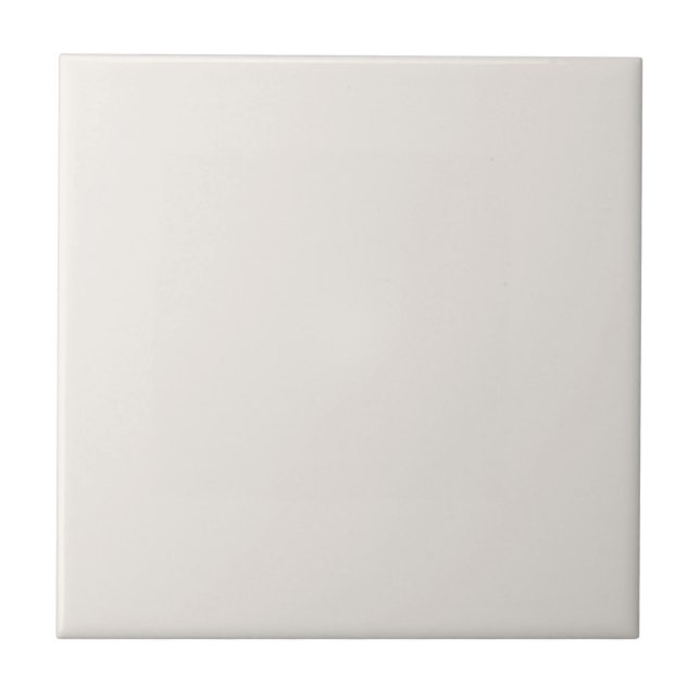 Vintage blank off white solid colour tile (Front)