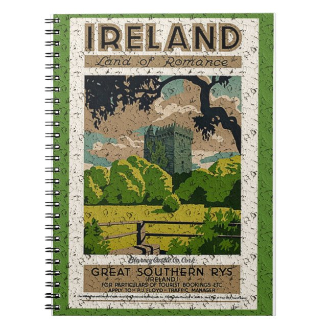 Vintage Blarney Castle Notebook (Front)