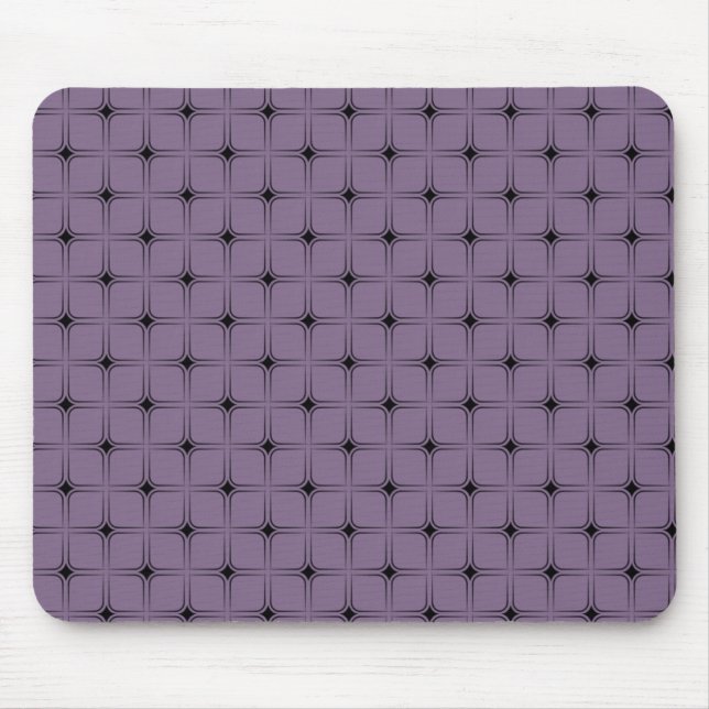 Vintage Bliss Mousepad, Purple Mouse Mat (Front)