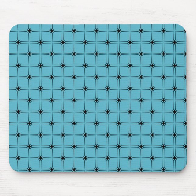 Vintage Bliss Mousepad, Turquoise Mouse Mat (Front)