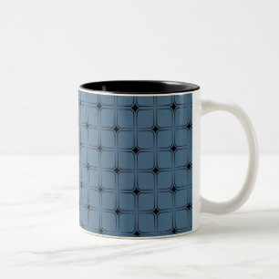 Vintage Bliss Mug, Blue Two-Tone Coffee Mug