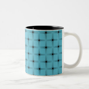 Vintage Bliss Mug, Turquoise Two-Tone Coffee Mug