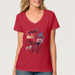 Vintage Bloom Abstract Garden Floral Chaos Wild Pe T-Shirt
