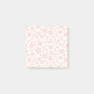 Vintage Bloom Blush Pink - Neutral Post-it Notes