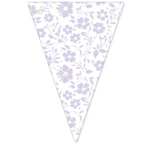 Vintage Bloom Dusty Lavender - Neutral Bunting
