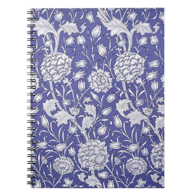 Vintage Bloom Flower Old - William Morris Notebook (Front)