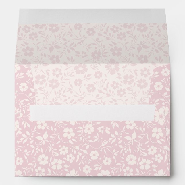 Vintage Bloom Neutral - Blush Pink Envelope (Back (Bottom))