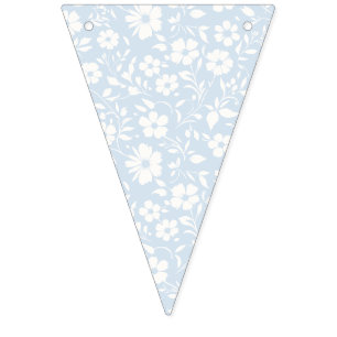 Vintage Bloom Neutral - Powder Blue Bunting