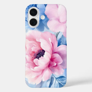 Vintage Bloom Pastel Petals Watercolor iPhone 16 Case