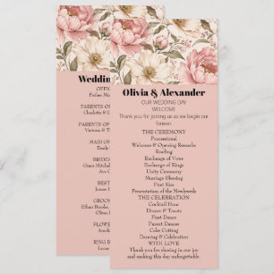 Vintage Blooming Peonies Pattern Invitation