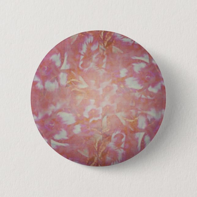 Vintage Blooms  6 Cm Round Badge (Front)