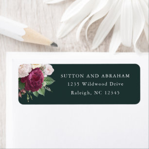 Vintage Blooms Return Address