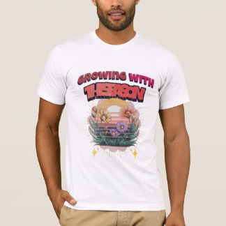 vintage blossoming flowers men graphic tee