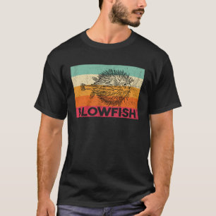 Vintage Blowfish Retro Aquatic Animals Classic Puf T-Shirt