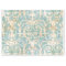 Vintage Blue and Beige Damask Pattern
