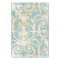 Vintage Blue and Beige Damask Pattern