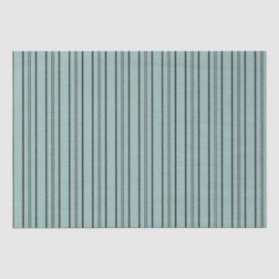 Vintage Blue and Black Stripes Tissue Paper