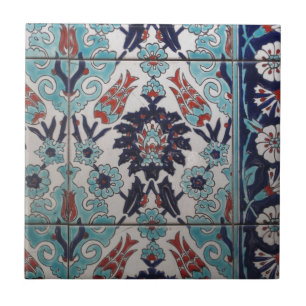 Vintage Blue and White Ottoman tile design
