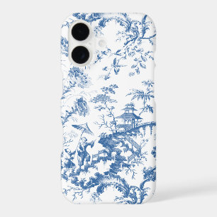 Vintage Blue and White Pagoda Chinoiserie