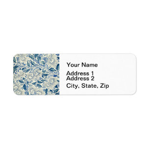 Vintage Blue Asian Floral: Antique Chinoiserie