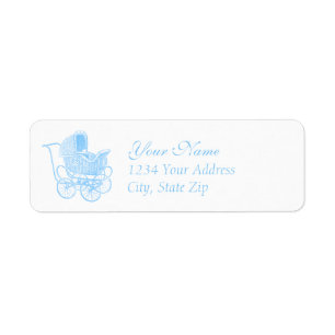 Vintage Blue Baby Carriage