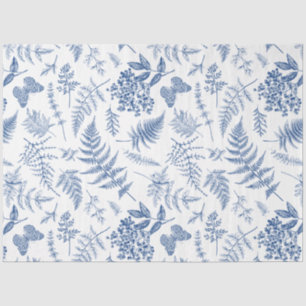 Vintage Blue chinoiserie Decoupage Tissue Paper