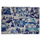 Vintage Blue Christmas Holiday Village