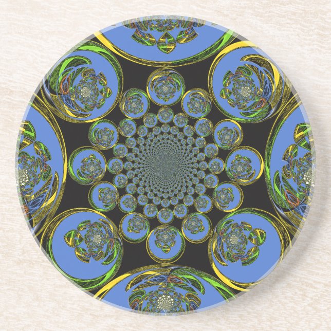 Vintage Blue Coaster (Front)