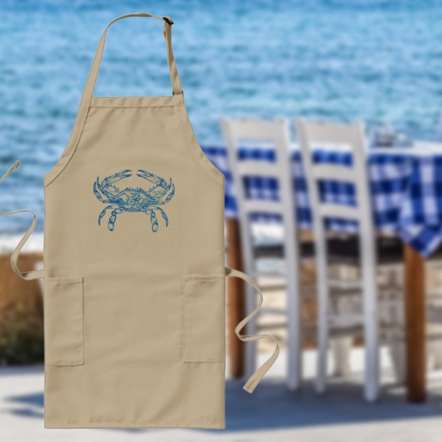 Vintage  blue  crab long apron (Creator Uploaded)