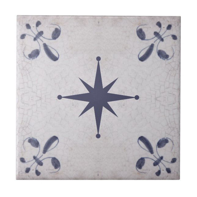 vintage blue delft tiles (Front)