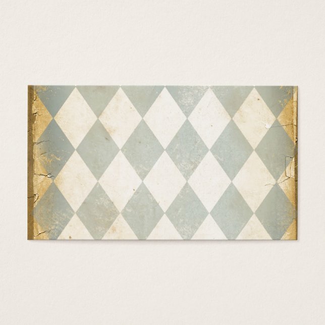 Vintage Blue Diamond Print (Front)