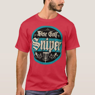 Vintage Blue Disc Golf Sniper T-Shirt