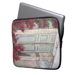Vintage Blue Door Laptop Sleeve