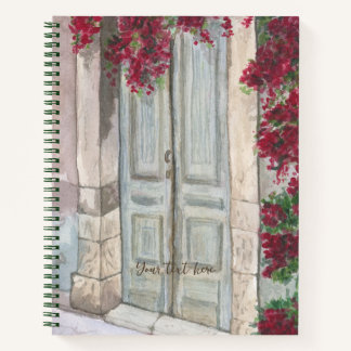Vintage Blue Door  Notebook