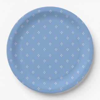 Vintage Blue Dot Party Plate