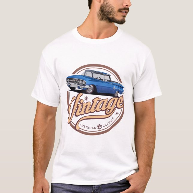 Vintage Blue El Camino T-Shirt (Front)