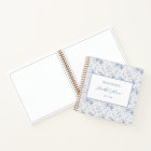 Vintage Blue Floral Bridal Shower Guestbook
