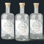 Vintage Blue Floral Princess Pumpkin Carriage  Liquor Bottle Label<br><div class="desc">Personalise these chic vintage blue floral princess pumpkin carriage labels today.  Great for bridal shower,  baby shower,  birthday party,  quinceanera,  sweet 16,  princess party,  baby sprinkle,  new baby,  etc.  Matching items available in store!  (c) The Happy Cat Studio.</div>