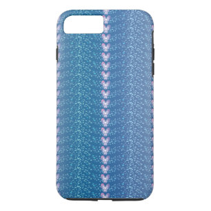 Vintage Blue Floral Violets wallpaper pattern iPhone 8 Plus/7 Plus Case