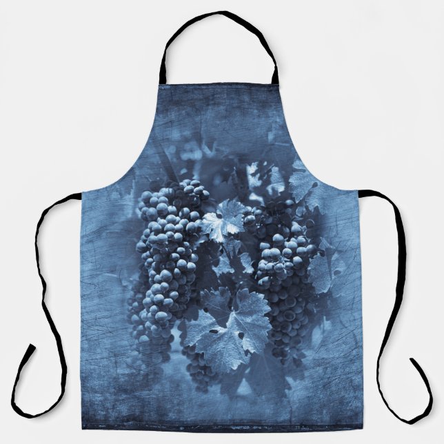 Vintage Blue Grapes Plaster Apron (Front)