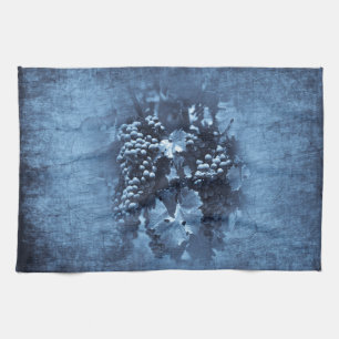 Vintage Blue Grapes Plaster Tea Towel