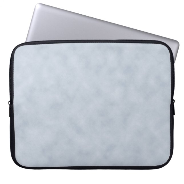 Vintage Blue Grey Parchment Look Texture Laptop Sleeve (Front)