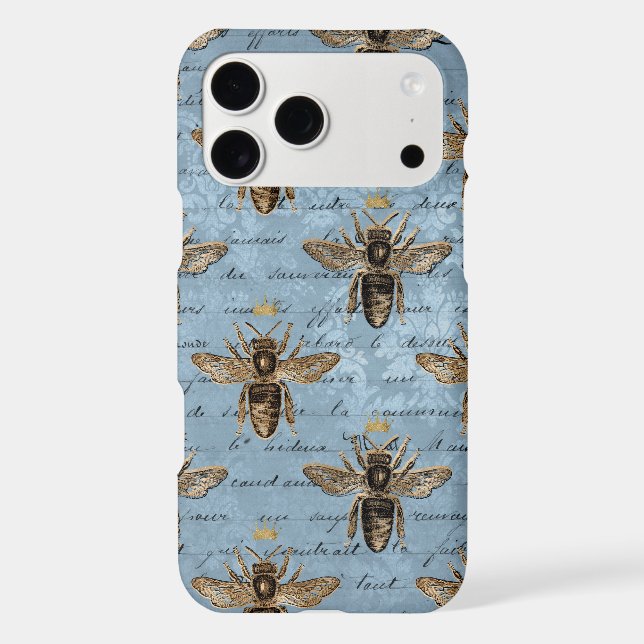 Vintage Blue Honey Bee (Back)